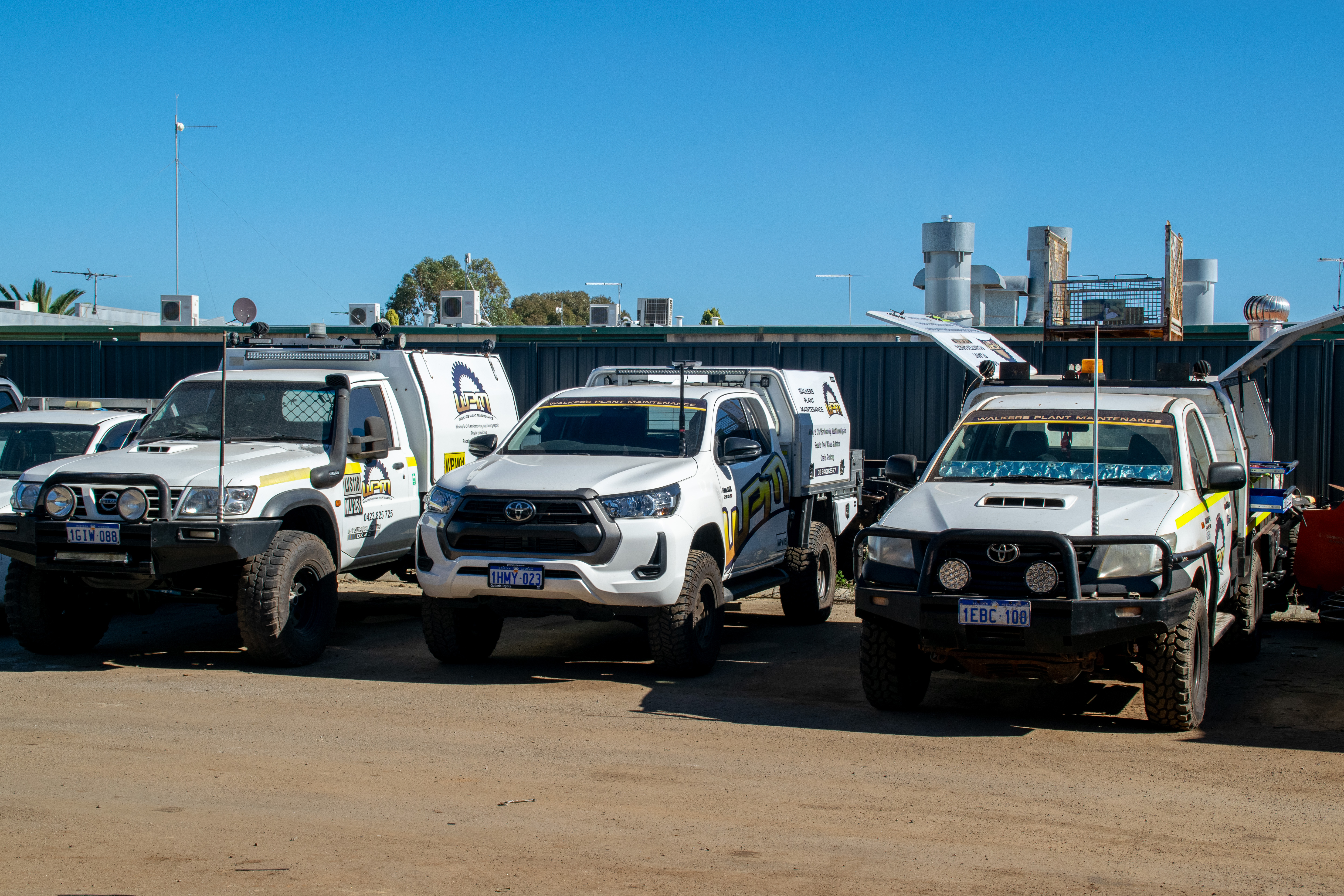 Truck mechanic servicing a commercial vehicle